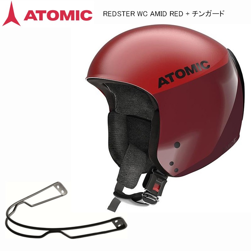 アトミック ヘルメット チンガード ATOMIC REDSTER WC AMID RED + CHIN