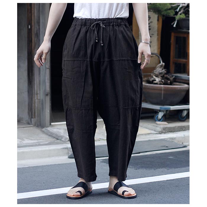ミッタン MITTAN 竹パンツ（泥染）BANBOO COTTON PANTS MUD DYEING (PT