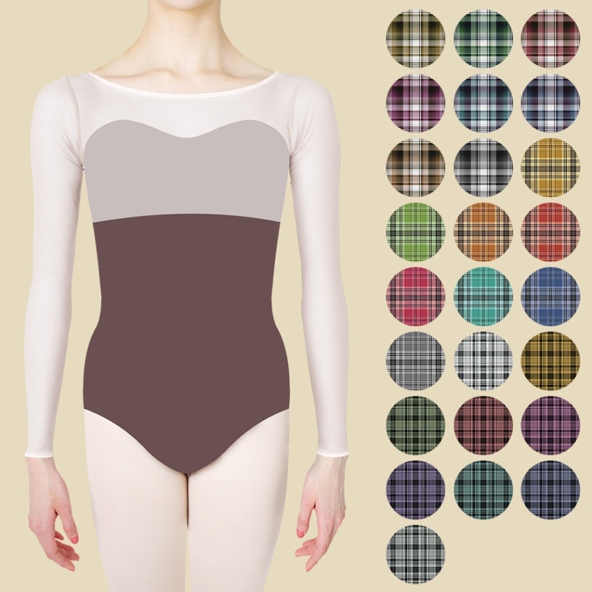 クリエイトコレクション レオタード 01 （チェック柄） | バレエ TOP