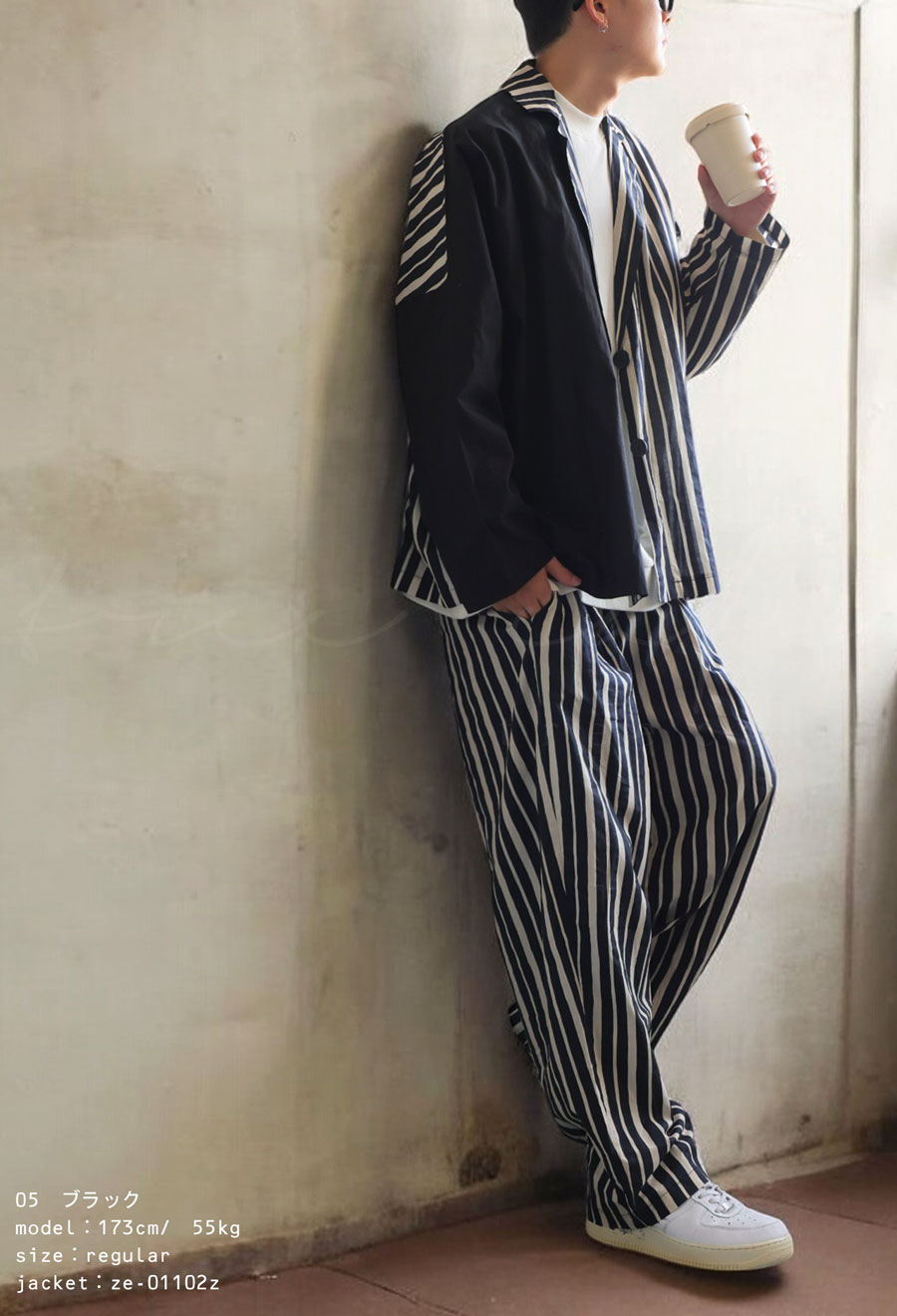 ストライプ柄パンツ パンツ メンズ ボトムス ロング 送料無料・(100