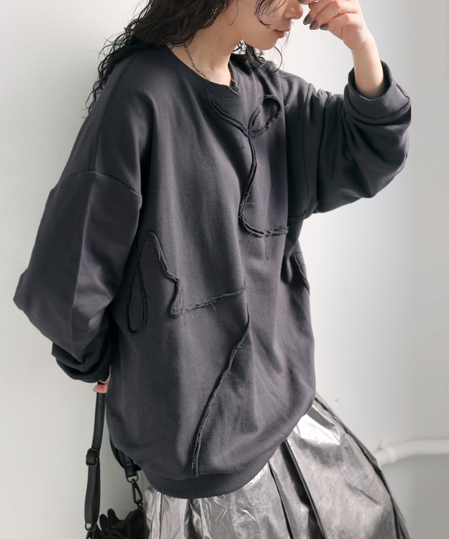 裏毛トップス トレーナー レディース トップス 長袖 送料無料・メール