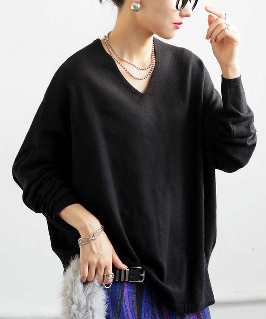 マシュマロタッチ ニット レディース 長袖 無地・再入荷 メール便不可