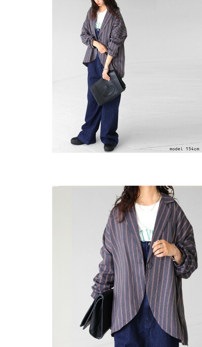 ストライプジャケット ジャケット レディース アウター 送料無料・再