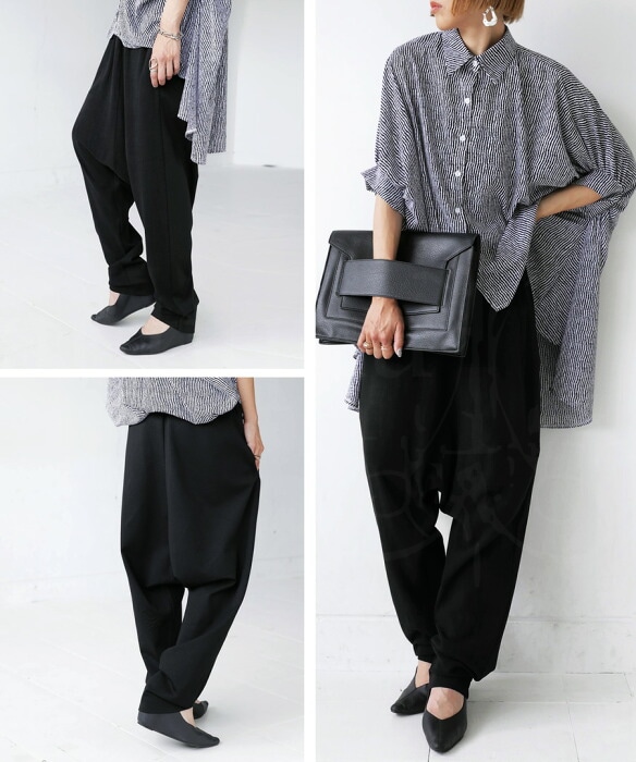 サルエルパンツ パンツ レディース ボトムス ロング 送料無料・再販