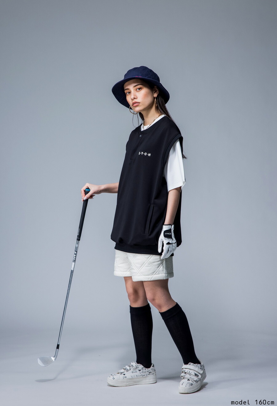 ANTIQUA GOLF×STCH キルトショートパンツ レディース 送料無料・メール