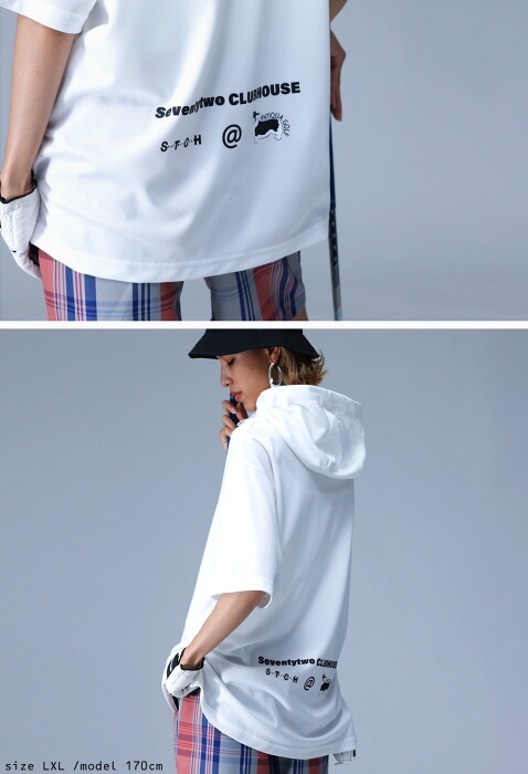 再入荷予定有!ANTIQUA GOLF×STCH プルオーバー メンズ 送料無料・再