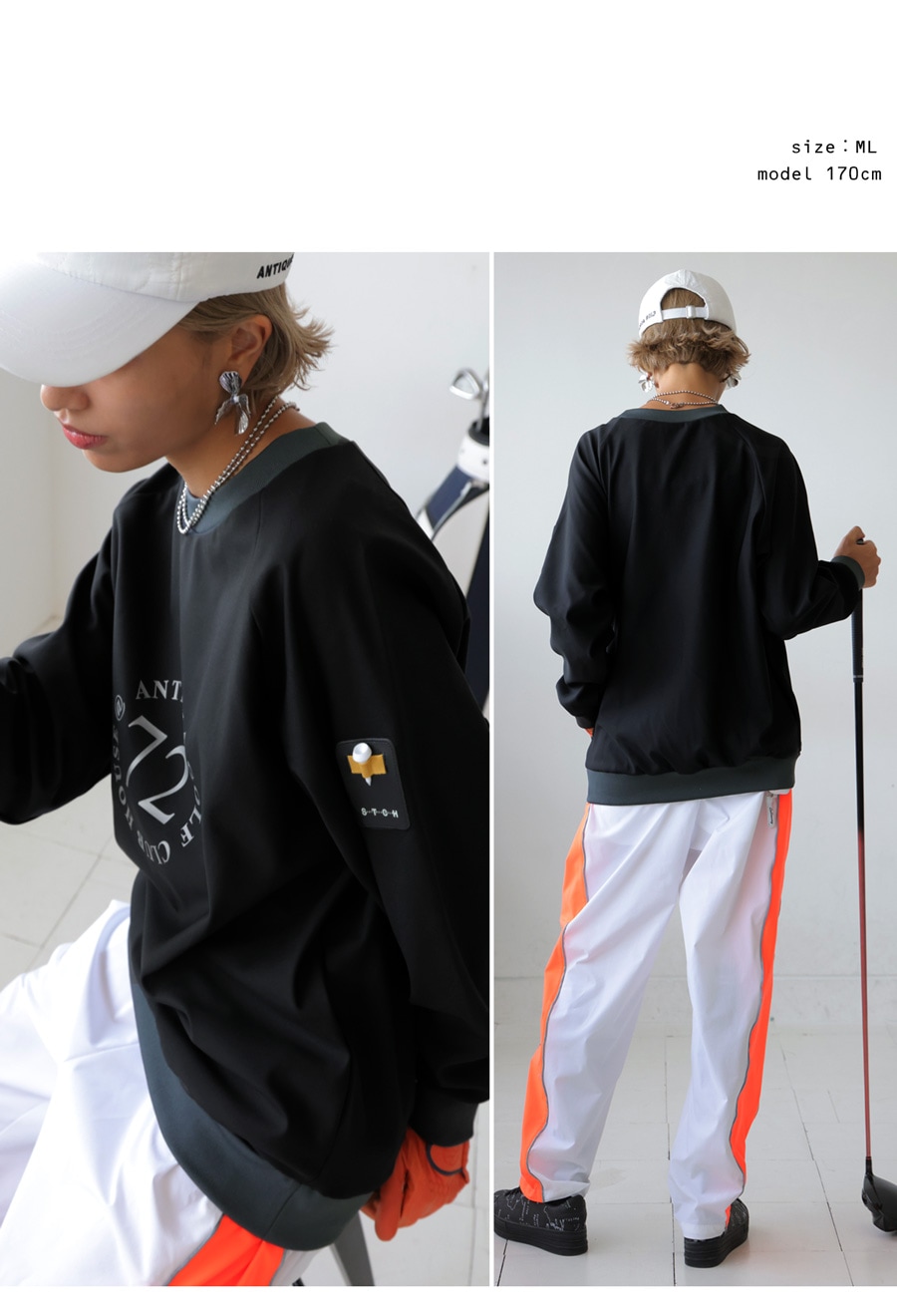 ANTIQUA GOLF×STCH トップス メンズ 送料無料・再入荷 メール便不可