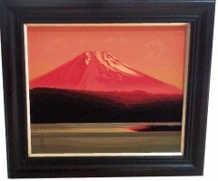 谷崎勉(開運赤富士） | 日本画,岩彩 | ギャラリーアートライフ