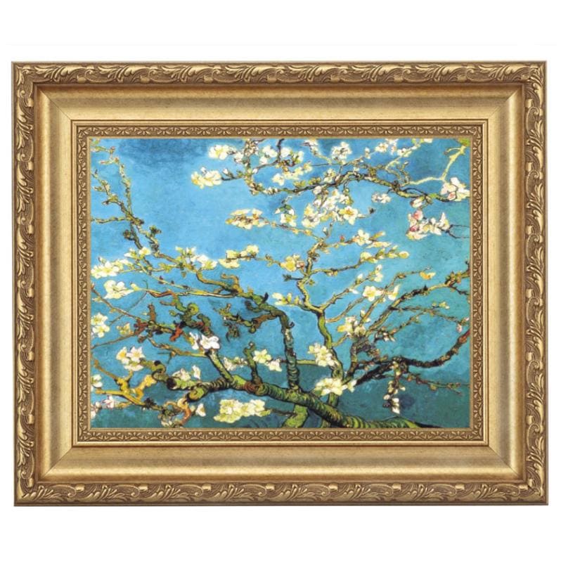 アーモンドの花咲く枝』 ゴッホ 4号 立体複製名画 額装付 【ポイント5