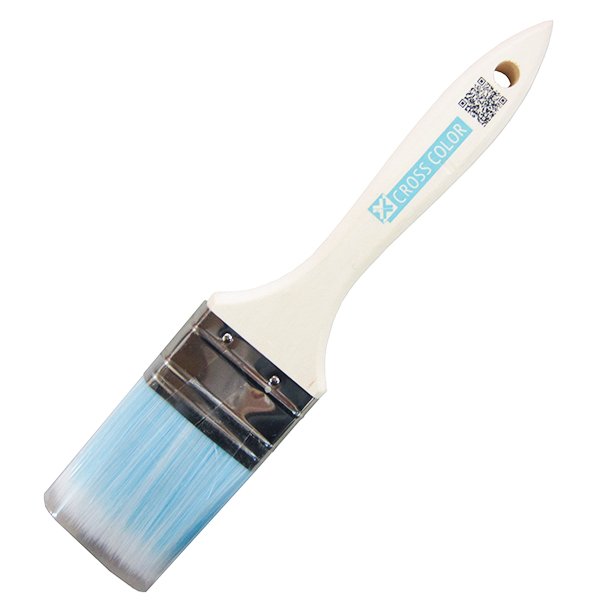 アトムハウスペイント おしゃれなハケ クロスカラー刷毛 1インチ