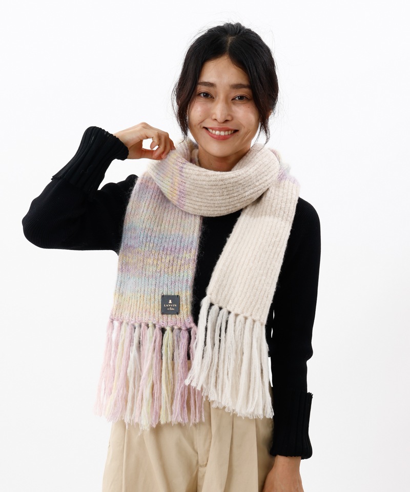 LANVIN en Bleu （ランバン オン ブルー）】モコモコロングニット