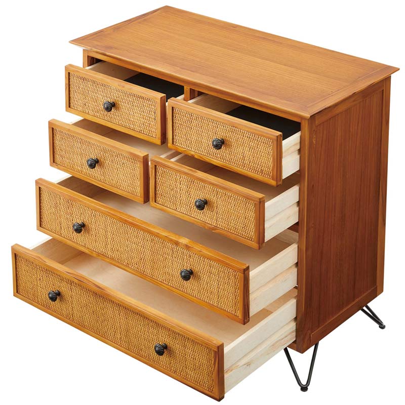 ナチュラル＆ラタン チェスト｜B-COMPANY公式オンラインショップ