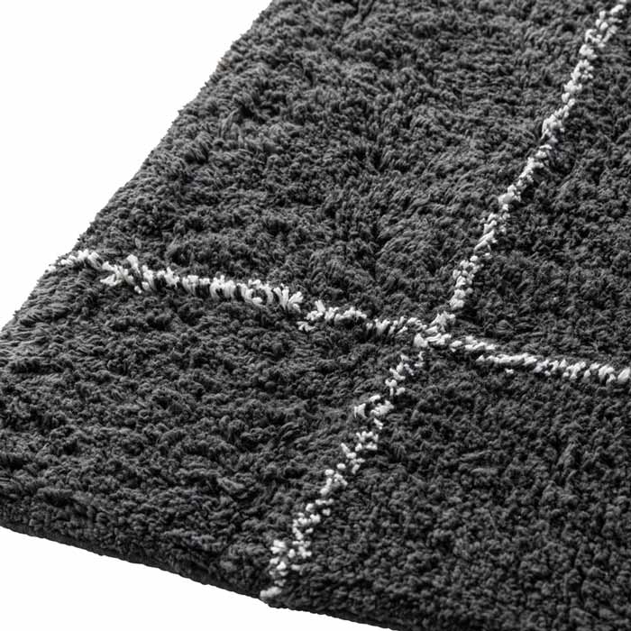 グリッドチェック ラグ / 185×185cm｜B-COMPANY公式オンラインショップ