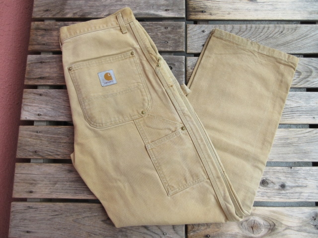 USED USA製 carhartt カーハート ダブルニー カーハートブラウン
