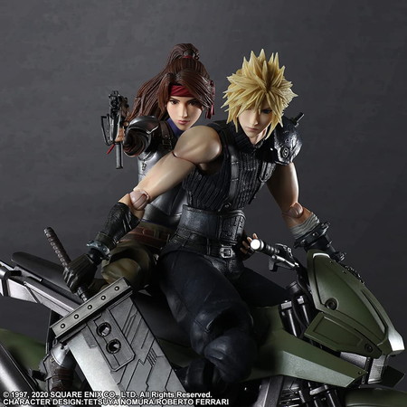 新品未開封】PLAY ARTS改 ジェシー＆クラウド＆バイクSET 「ファイナル