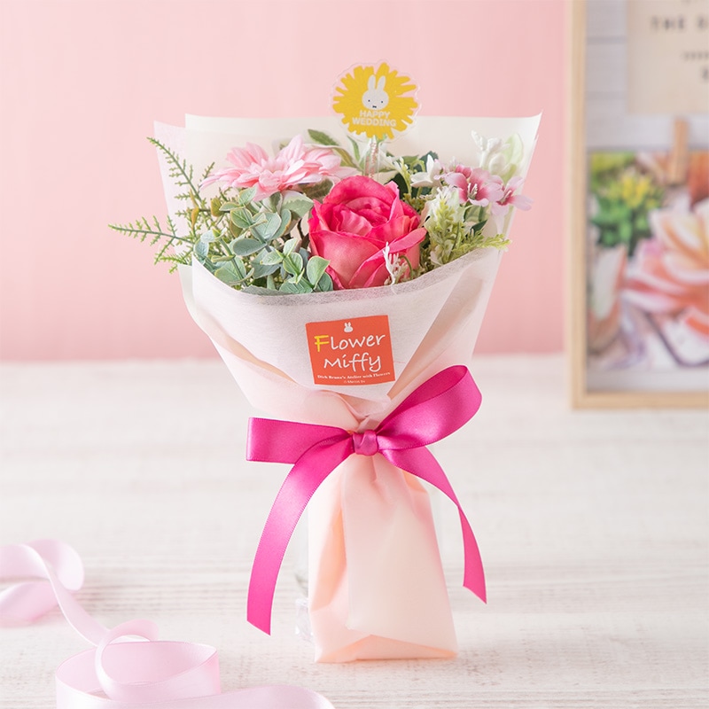 Flower Miffy アクリルフラワースティック「HAPPY WEDDING」 アート