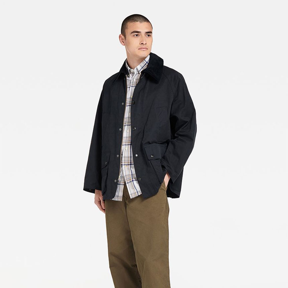 バブアー ビデイル ピーチスキン コットン ブルゾン オーバーサイズ