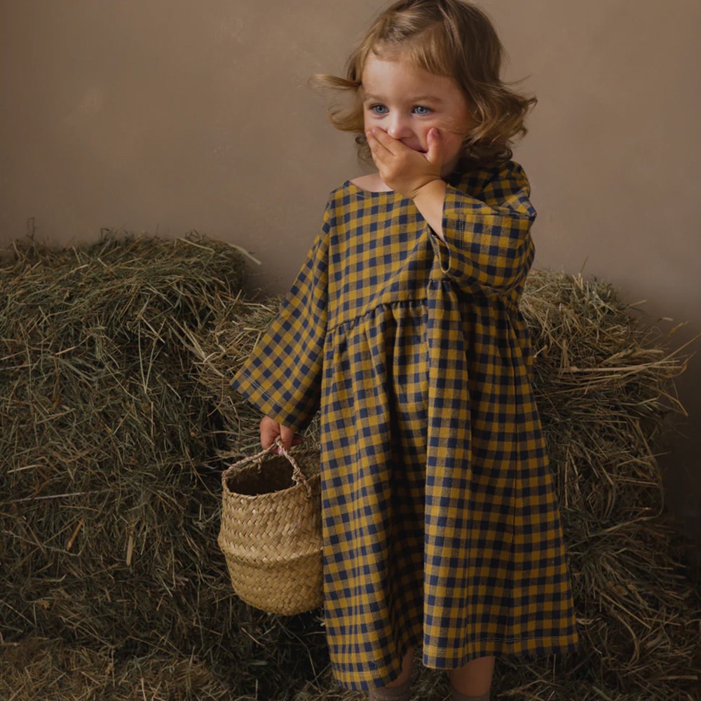 ワンピース キッズ ベビー オーガニックズー ギンガムチェック Organic