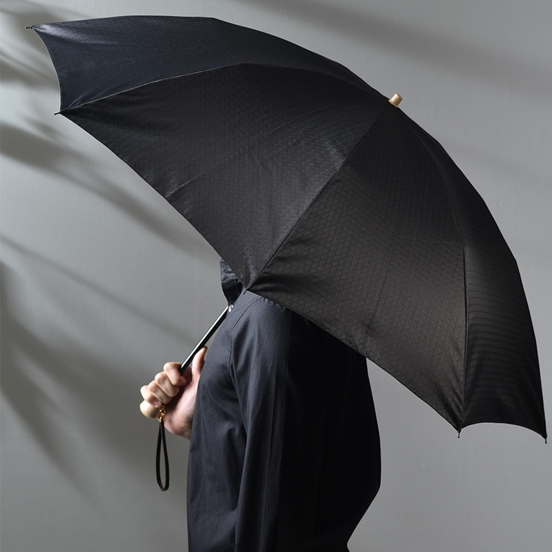 前原光榮商店 晴雨兼用 折りたたみ傘 8本骨 58cm 1級遮光 キューブ柄