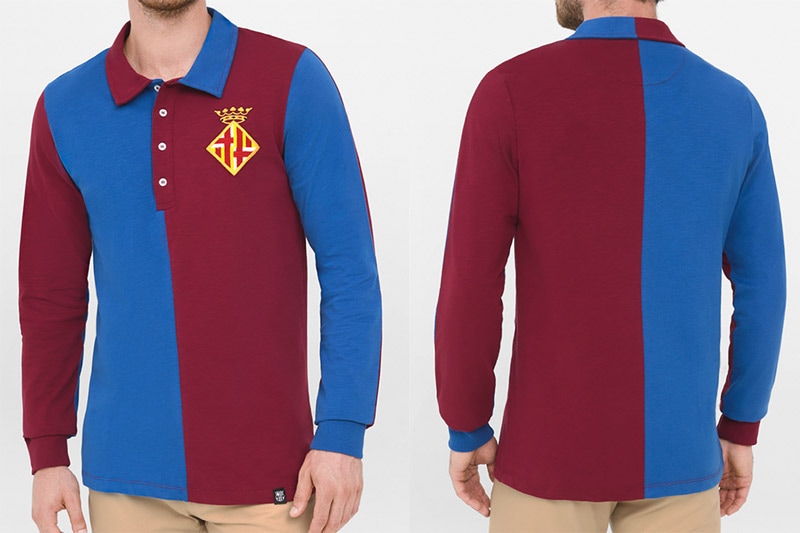 FCバルセロナ 1899 ホーム復刻レトロシャツ