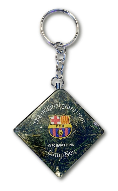 FCバルセロナ カンプノウの芝 （キーホルダー菱形）