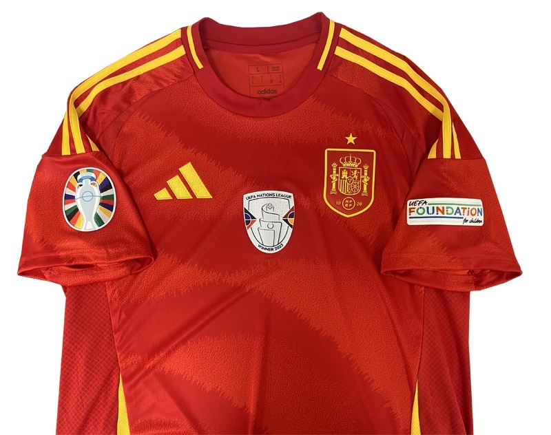 adidas 2013 スペイン代表ホームユニフォームチャンピオンパッチ付き