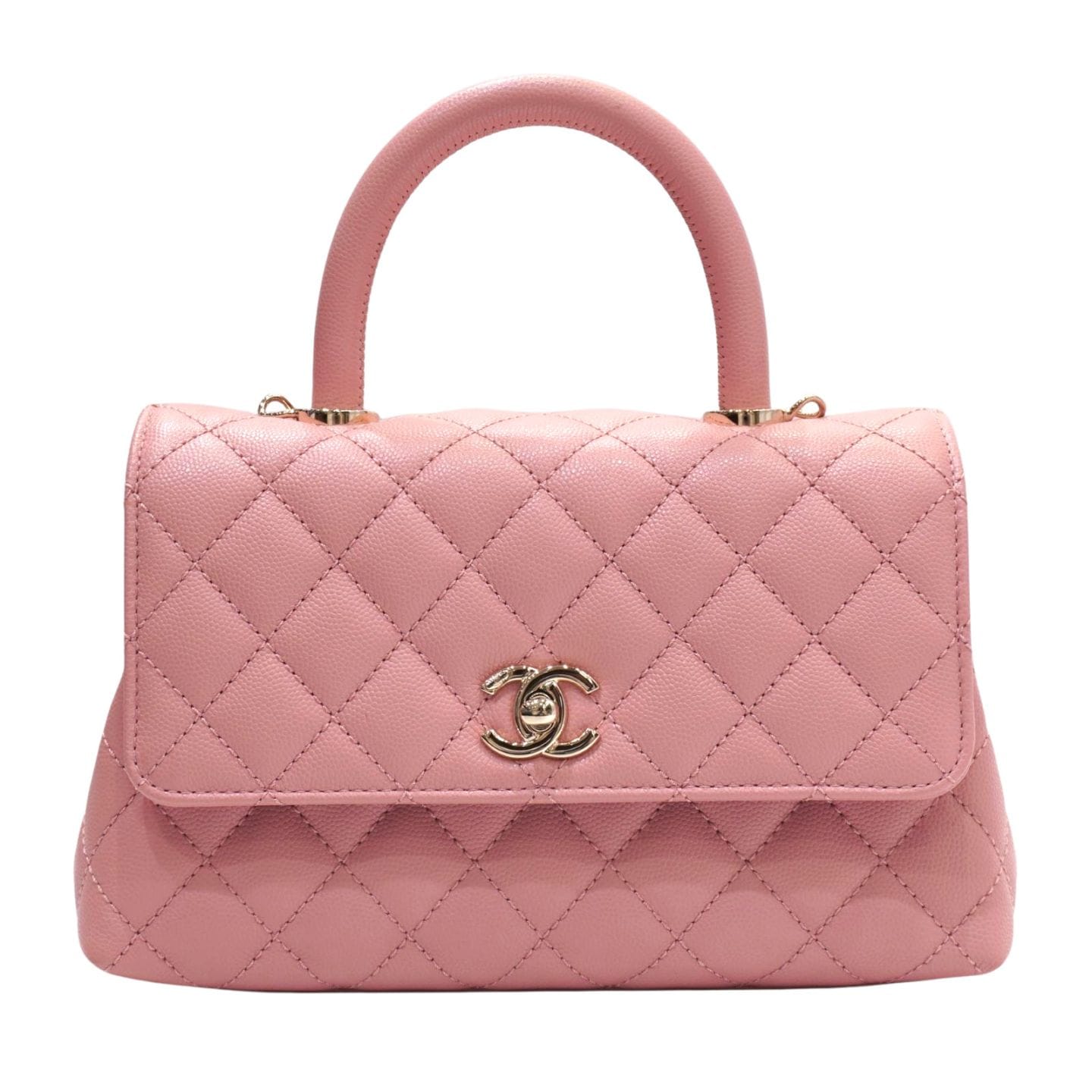 CHANEL (シャネル) ココハンドル24(XS) A92990 サーモンピンク(SG金具