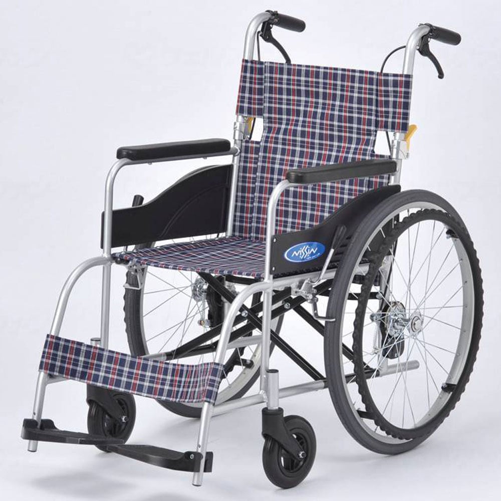 3月上旬以降順次出荷】自走用車椅子NEO－1 背折れ式・介助ブレーキ