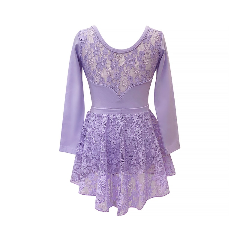 パープル スカート付きレオタード 130 パープル スカート付き