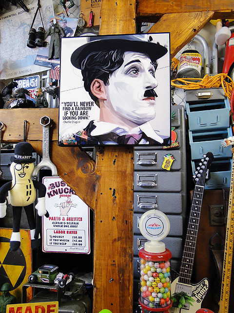 チャーリー・チャップリン ポップアートフレーム #647の通販・販売