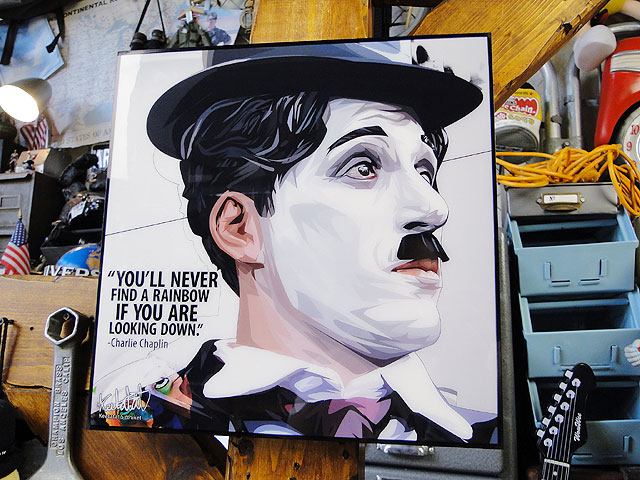 チャーリー・チャップリン ポップアートフレーム #647の通販・販売