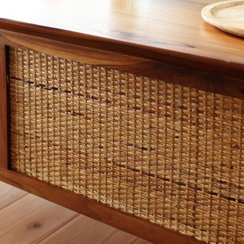 センターテーブル 【ラタン】 100×50×40cm｜ベッド・マットレス