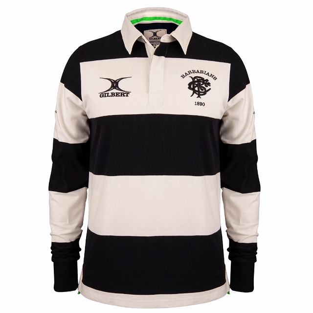 GILBERT バーバリアンズヘリテージ ジャージ 長袖 ラガーシャツ