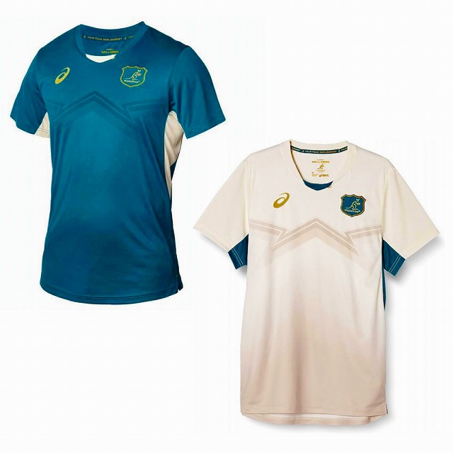 asics アシックス ワラビーズ トレーニング Tシャツ 23 ラグビー