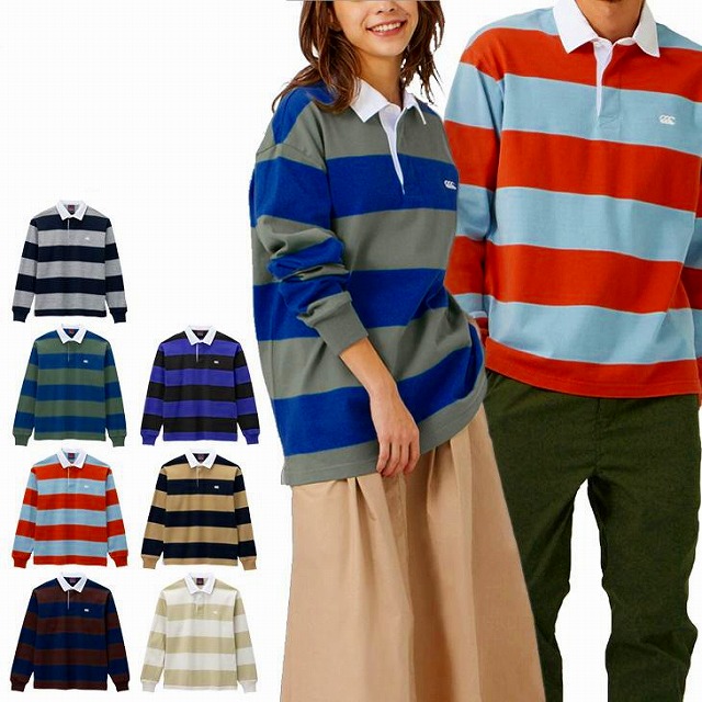 CANTERBURY カンタベリー 4インチ ストライプ ラグビージャージ ラガー