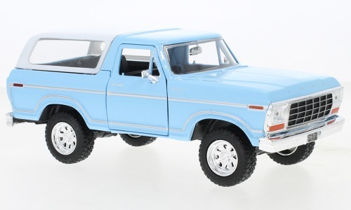 1/24 フォード ブロンコ カスタム 水色 Motormax Ford Bronco customs