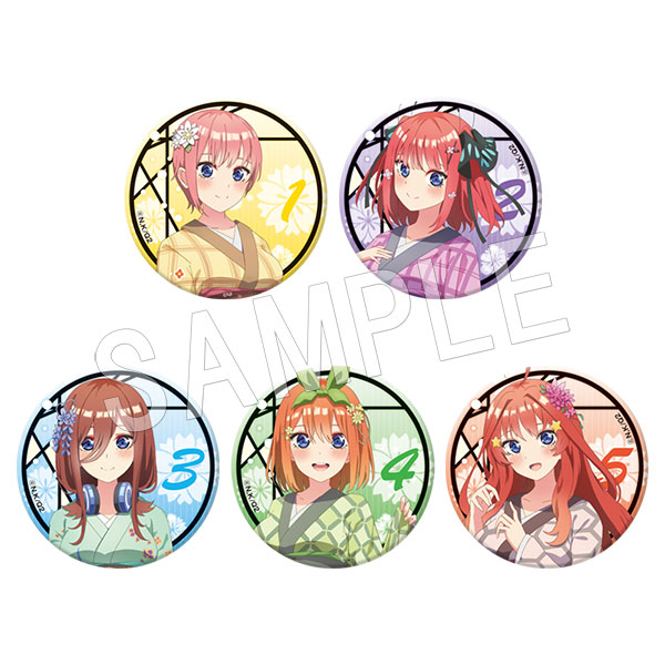 二次受注】五等分の花嫁∬ トレーディング缶バッジ 和ver.(ランダム