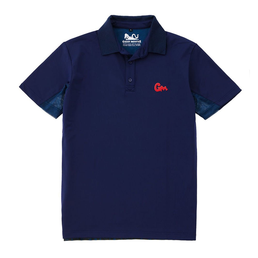 GREED MONSTER】グリードモンスター Back body panel print ポロシャツ