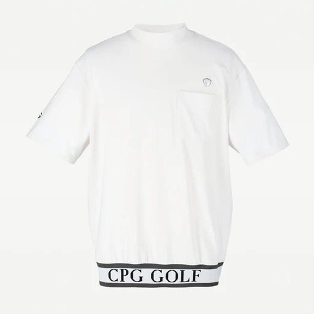 裾JQテープ付きモックネックSS WHITE【CPG GOLF】 | メンズ | Condor19