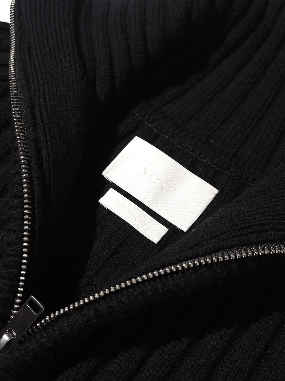 YOKE(ヨーク) Wide Rib Highneck Zip Cardigan - COLDBECK ONLINE