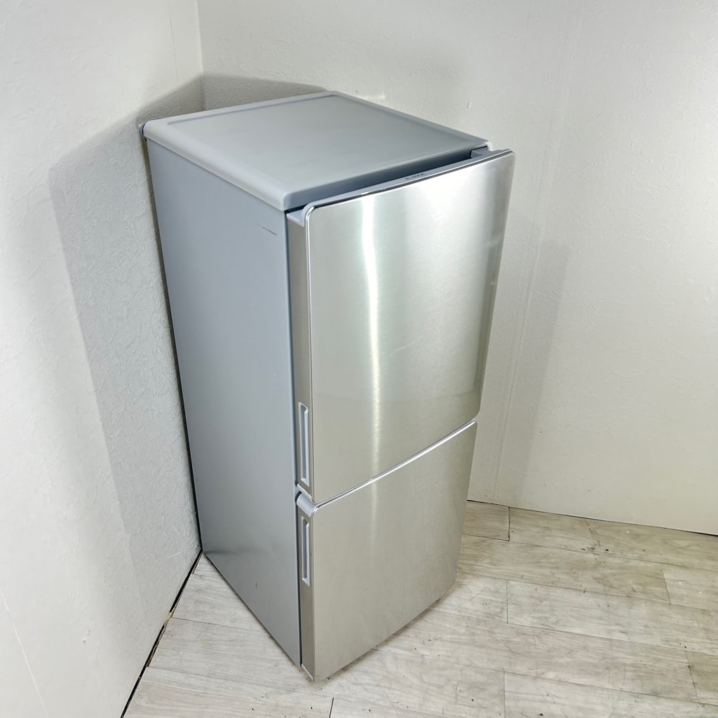 中古 148L 2ドア冷蔵庫 ELSONIC EH-R1482F 2017年製 自動霜取りファン