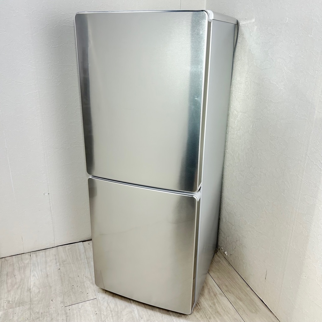 中古 148L 2ドア冷蔵庫 ELSONIC EH-R1482F 2017年製 自動霜取りファン