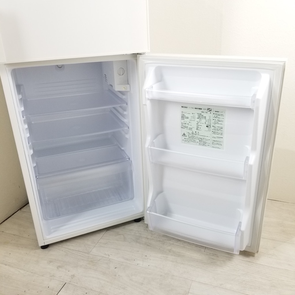 中古 希少 137L 2ドア冷蔵庫 人気の無印良品 AMJ-14D-1 2014年製 自動