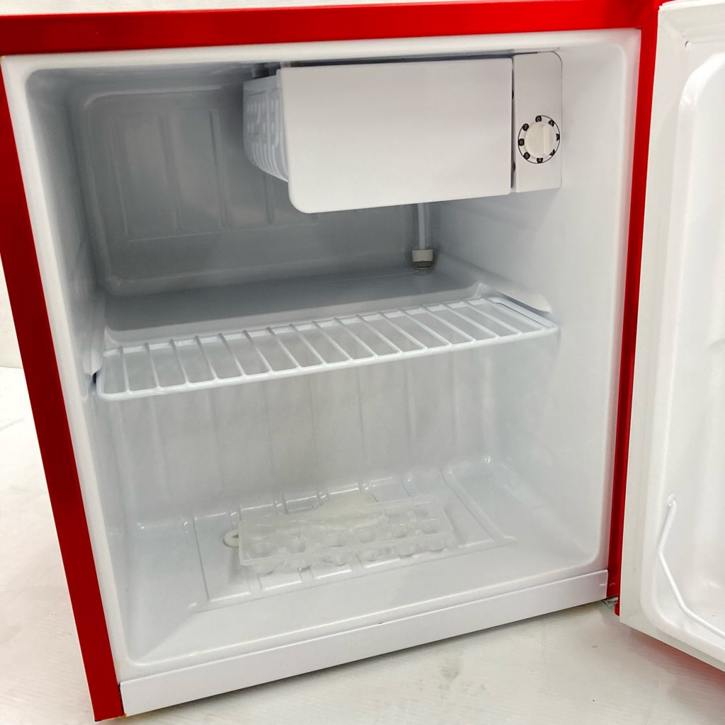 中古 48L 1ドア冷蔵庫 タンスのゲン レトロモダンデザイン TQR-148RD