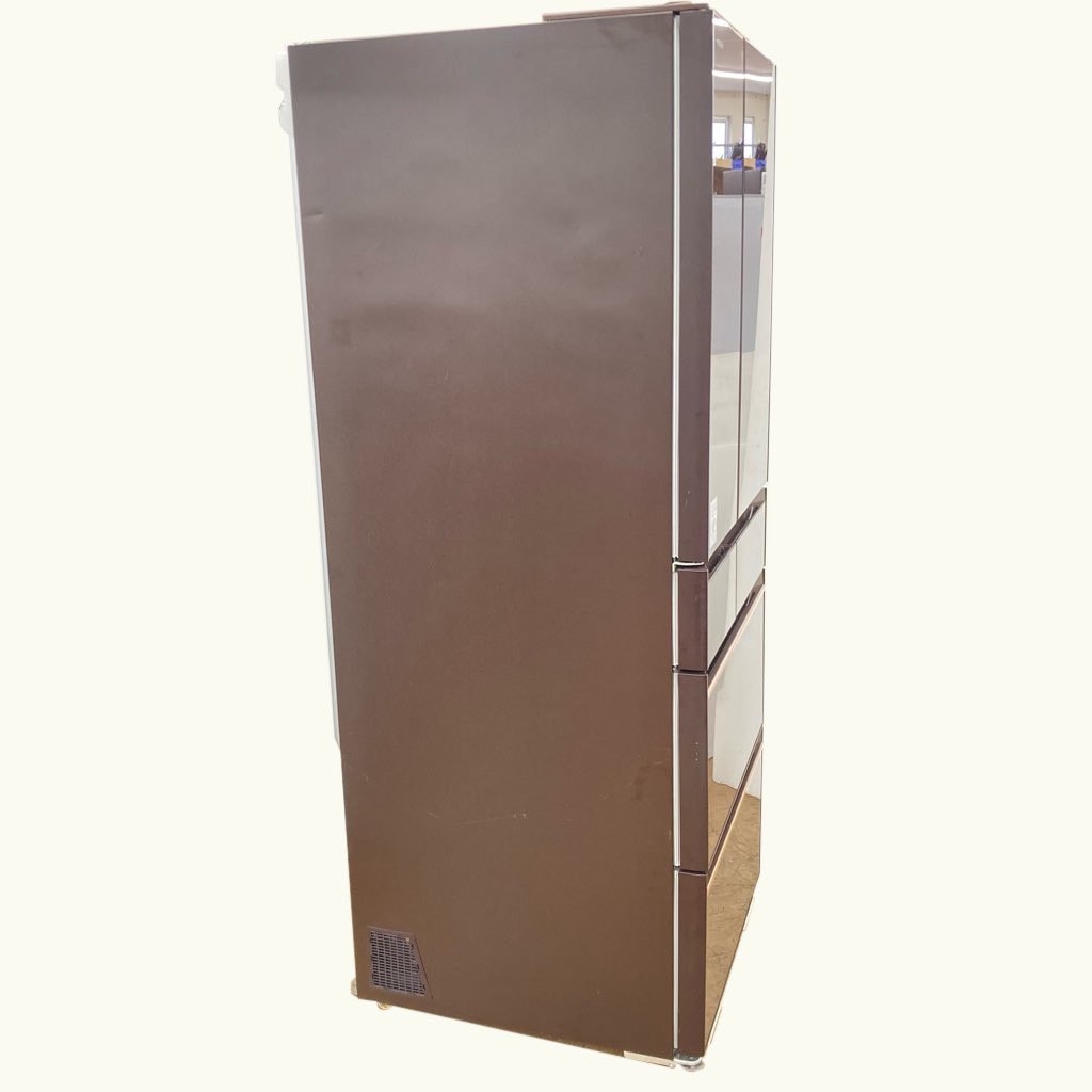 中古 日立 602L 6ドア冷蔵庫 R-HW60J-XH 真空チルド フレンチドア