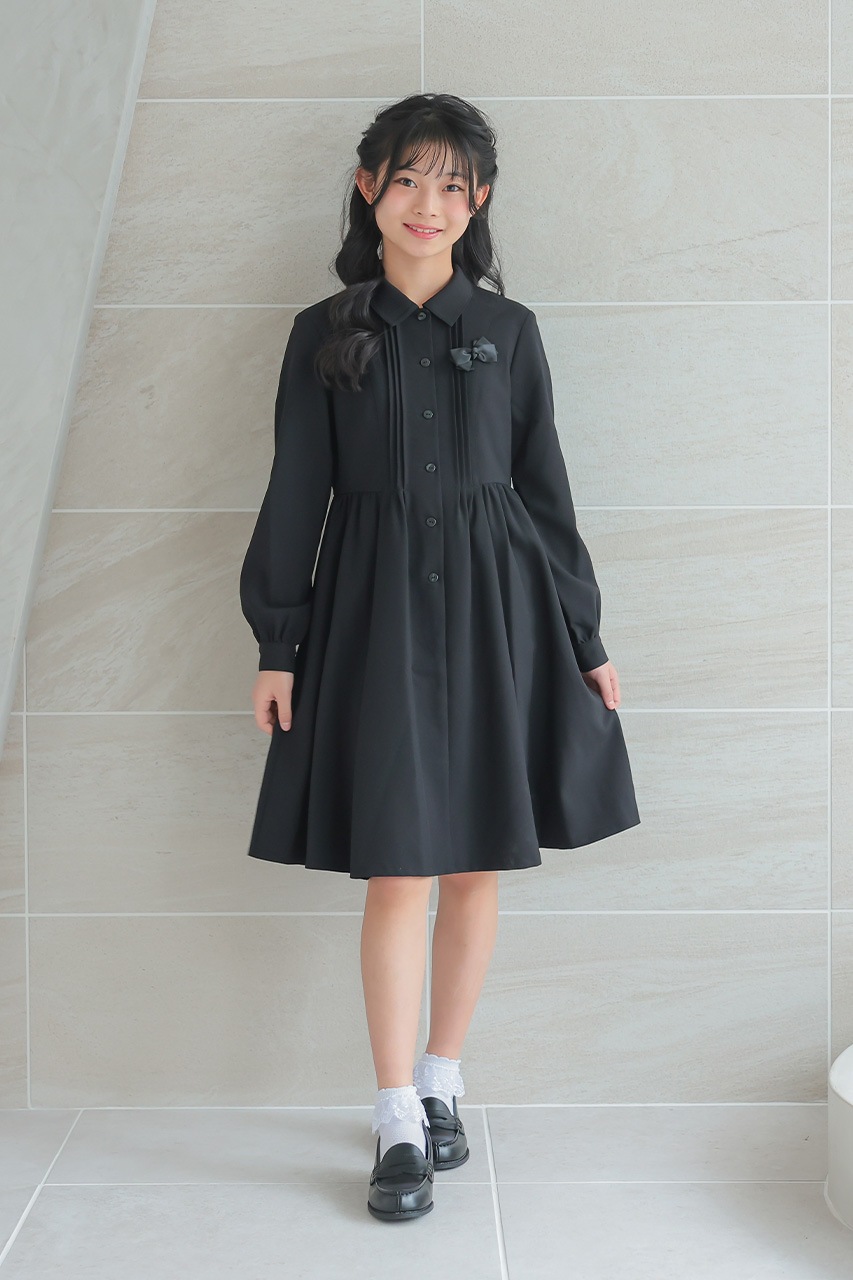 Girls タックリボンフォーマルワンピース 150cm｜結婚式のパーティー
