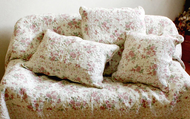 コットンキルト 403 座布団カバー 約55×59cm｜インテリアレース