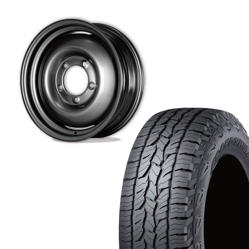 ジムニー オリジン 鉄心 175/80R16 6J +20タイヤホイールセット オリジン まつど家 鉄心 16インチ 5H139.7 6J +20 1本 ホイール