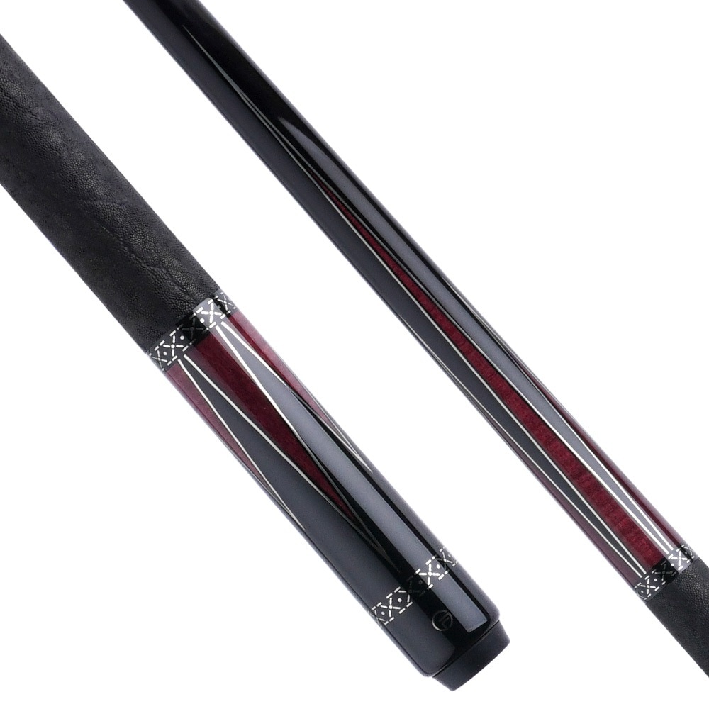 福 fuku キュー 上下6剣 シルバーインレイ 黒檀/パープルハート