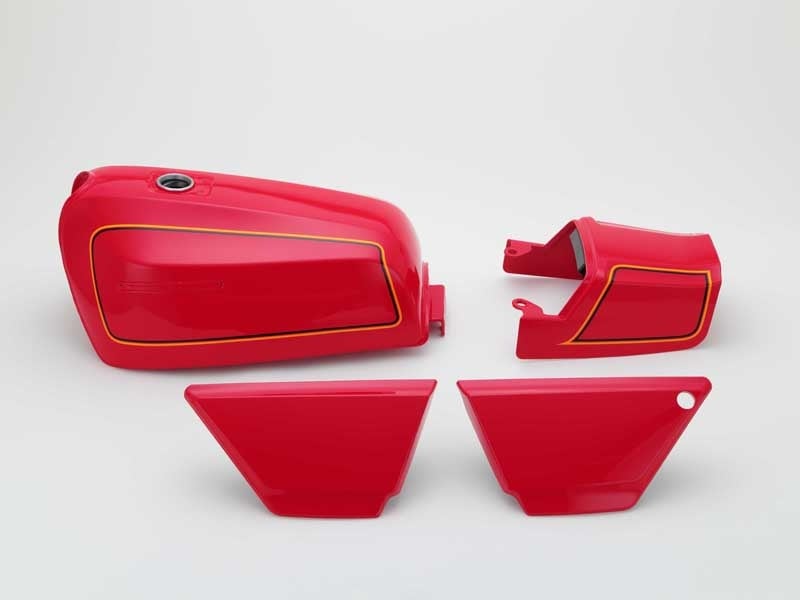 ゼファー400 FXタイプタンクセット(E2レッド)タックロール【納期はお